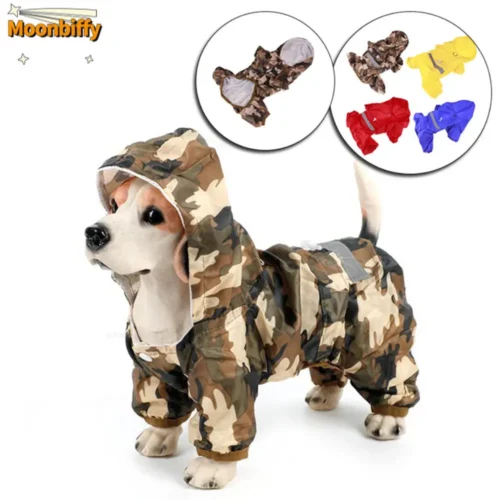 Casual Pet Rain Coat,  Waterproof  Outdoor Rainwear With