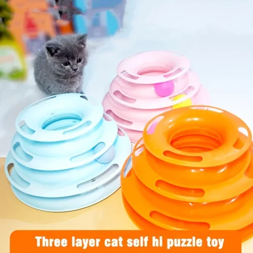 3 Layer Interactive Cat Toy Tower