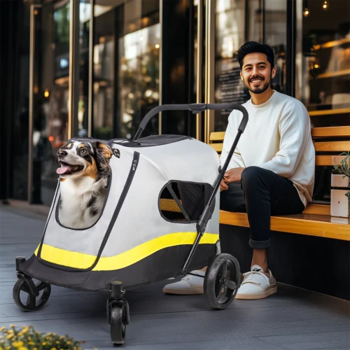 One-Click Folding Pet Stroller