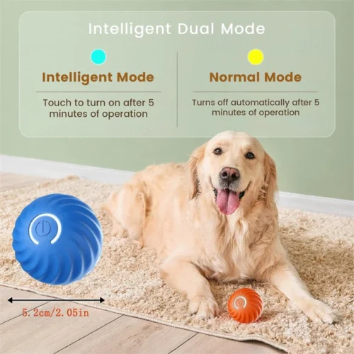 Smart Dog Electronic Interactive Pet Toy Moving Ball USB Automatic