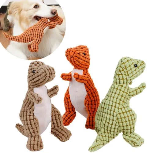 Soft Plush Squeaky Dinosaur Pets  Toys
