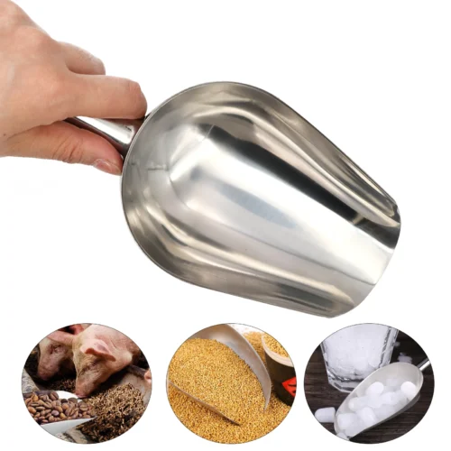 Stainless Steel Dog & Cat Feed Shovel  23.5X8X5Cm