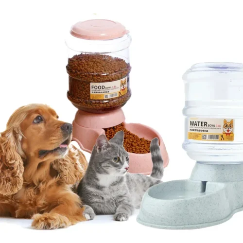 Automatic Pet Feeder Self Feeding Food and Water Dispenser,
