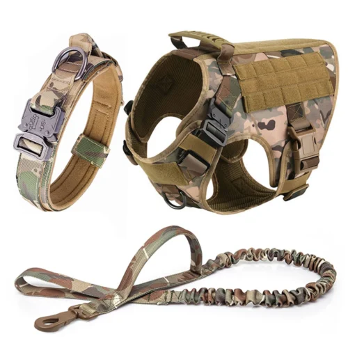 Large Dog Harness Collar Leash