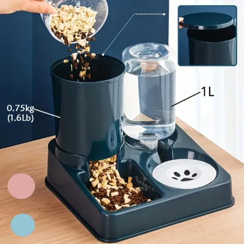 Automatic Cat & Dog Feeder / Water Dispenser Set