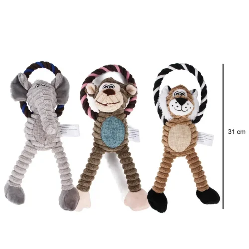 Plush Pet Toys, Adorable Squeaky Animal Toy